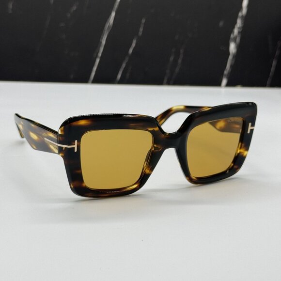 NEW TOM FORD ESME TF1157 52E SUNGLASSES FT1157/S 52E WOMEN HAVANA - Picture 1 of 10